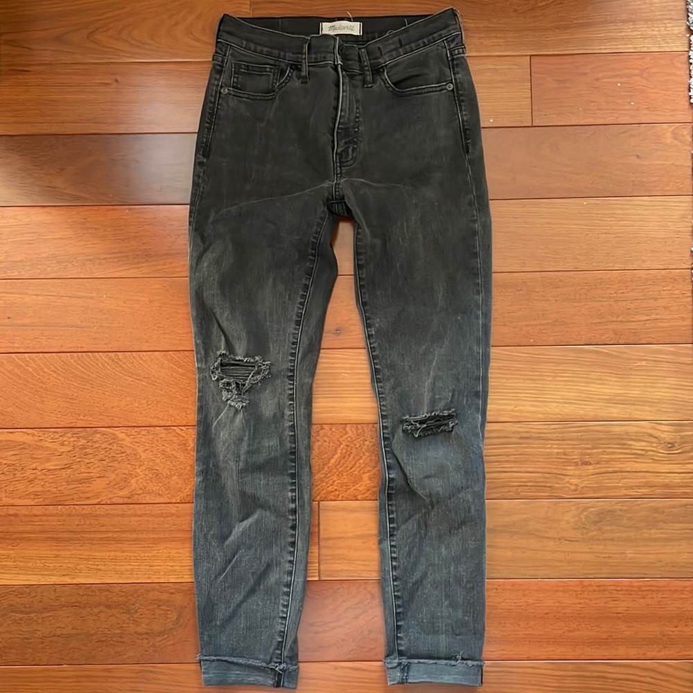 Madewell 9” High Riser Skinny Skinny Black Jeans